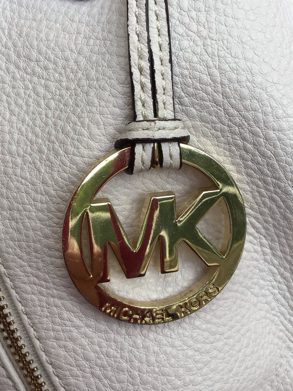 Michael Kors Portland Leather Satchel in Vanilla - Picture 10 of 12